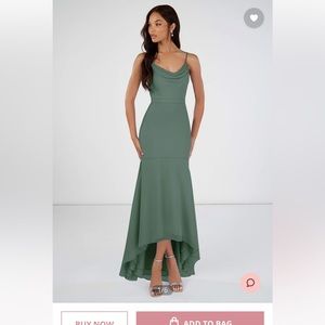 Azazie Summer Bridesmaids Dress in Eucalyptus